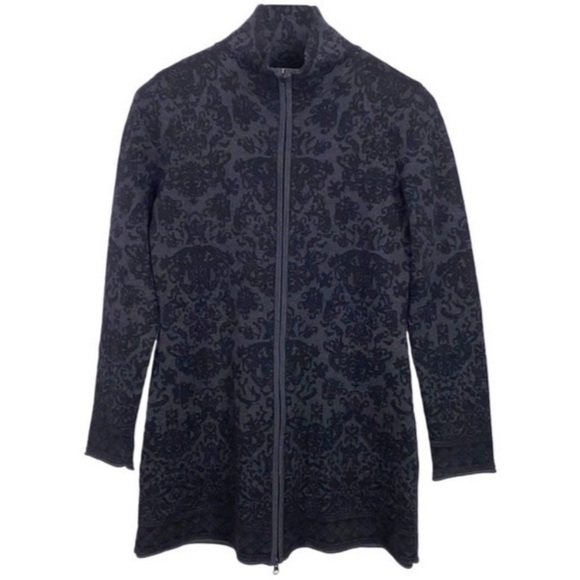 SKYR Zip Medallion Print Tunic Sweater - Picture 1 of 8